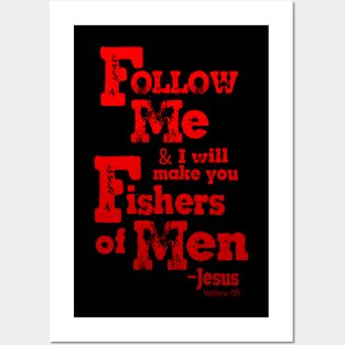 Fishers of Men, Jesus Quote Posters and Art